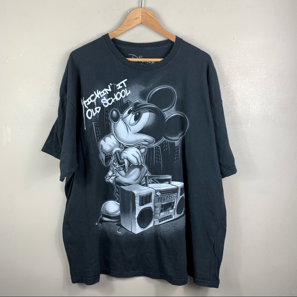 Y2K Disney Mickey Mouse “Kickin It Old School” Top